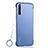 Coque Antichocs Rigide Transparente Crystal Etui Housse H02 pour Realme X3 SuperZoom Bleu