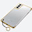 Coque Antichocs Rigide Transparente Crystal Etui Housse H02 pour Samsung Galaxy S21 5G Or