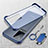 Coque Antichocs Rigide Transparente Crystal Etui Housse H02 pour Vivo iQOO 8 5G Bleu