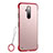 Coque Antichocs Rigide Transparente Crystal Etui Housse H03 pour OnePlus 7T Pro 5G Rouge