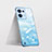 Coque Antichocs Rigide Transparente Crystal Etui Housse H04 pour Oppo Reno8 5G Bleu