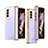 Coque Antichocs Rigide Transparente Crystal Etui Housse H06 pour Samsung Galaxy Z Fold3 5G Or