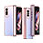 Coque Antichocs Rigide Transparente Crystal Etui Housse H06 pour Samsung Galaxy Z Fold3 5G Or Rose