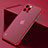Coque Antichocs Rigide Transparente Crystal Etui Housse H07 pour Apple iPhone 13 Pro Max Rouge