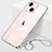 Coque Antichocs Rigide Transparente Crystal Etui Housse H09 pour Apple iPhone 13 Mini Or Rose