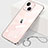 Coque Antichocs Rigide Transparente Crystal Etui Housse H09 pour Apple iPhone 15 Or Rose