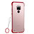 Coque Antichocs Rigide Transparente Crystal Etui Housse S01 pour Huawei Mate 20 X 5G Rouge