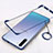 Coque Antichocs Rigide Transparente Crystal Etui Housse S01 pour Samsung Galaxy Note 10 5G Bleu