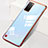 Coque Antichocs Rigide Transparente Crystal Etui Housse S01 pour Samsung Galaxy S20 Plus 5G Rouge