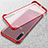 Coque Antichocs Rigide Transparente Crystal Etui Housse S02 pour Samsung Galaxy A90 5G Rouge