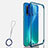 Coque Antichocs Rigide Transparente Crystal Etui Housse S03 pour Huawei P20 Lite (2019) Bleu