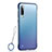 Coque Antichocs Rigide Transparente Crystal Etui Housse S04 pour Huawei P30 Bleu