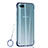 Coque Antichocs Rigide Transparente Crystal Etui Housse S04 pour Oppo R15X Bleu