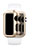 Coque Bumper Luxe Aluminum Metal C01 pour Apple iWatch 3 38mm Or Petit