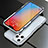 Coque Bumper Luxe Aluminum Metal Etui A01 pour Apple iPhone 13 Pro Max Argent