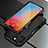 Coque Bumper Luxe Aluminum Metal Etui A01 pour Apple iPhone 13 Pro Max Rouge et Noir