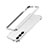 Coque Bumper Luxe Aluminum Metal Etui A01 pour Samsung Galaxy S21 Plus 5G Argent