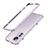 Coque Bumper Luxe Aluminum Metal Etui A01 pour Xiaomi Mi 12 5G Violet Clair