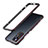 Coque Bumper Luxe Aluminum Metal Etui A01 pour Xiaomi Mi 12 Pro 5G Rouge et Noir