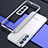 Coque Bumper Luxe Aluminum Metal Etui A02 pour Samsung Galaxy S21 5G Argent