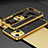 Coque Bumper Luxe Aluminum Metal Etui A03 pour Apple iPhone 13 Or