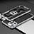 Coque Bumper Luxe Aluminum Metal Etui A03 pour Apple iPhone 13 Pro Max Argent