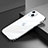 Coque Bumper Luxe Aluminum Metal Etui A06 pour Apple iPhone 13 Mini Argent