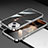 Coque Bumper Luxe Aluminum Metal Etui JL1 pour Apple iPhone 15 Argent