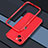 Coque Bumper Luxe Aluminum Metal Etui JZ1 pour Apple iPhone 14 Plus Rouge