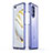 Coque Bumper Luxe Aluminum Metal Etui JZ1 pour Huawei Nova 10 Pro Violet Clair