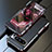 Coque Bumper Luxe Aluminum Metal Etui LF1 pour Google Pixel 8 Pro 5G Rouge et Noir