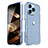Coque Bumper Luxe Aluminum Metal Etui LF2 pour Apple iPhone 14 Pro Bleu