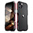 Coque Bumper Luxe Aluminum Metal Etui LF2 pour Apple iPhone 15 Rouge et Noir