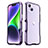 Coque Bumper Luxe Aluminum Metal Etui LF3 pour Apple iPhone 14 Violet