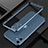 Coque Bumper Luxe Aluminum Metal Etui N01 pour Apple iPhone 12 Bleu