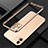 Coque Bumper Luxe Aluminum Metal Etui N01 pour Apple iPhone 12 Mini Or