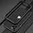 Coque Bumper Luxe Aluminum Metal Etui N02 pour Apple iPhone 12 Pro Argent et Noir