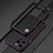 Coque Bumper Luxe Aluminum Metal Etui pour Apple iPhone 13 Pro Max Violet