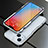 Coque Bumper Luxe Aluminum Metal Etui pour Apple iPhone 14 Argent