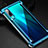 Coque Bumper Luxe Aluminum Metal Etui pour Huawei P30 Bleu