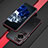 Coque Bumper Luxe Aluminum Metal Etui pour Huawei P60 Pro Rouge et Noir