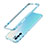 Coque Bumper Luxe Aluminum Metal Etui pour Oppo Reno6 5G Bleu Ciel