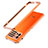 Coque Bumper Luxe Aluminum Metal Etui pour Vivo iQOO 9 5G Orange