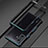 Coque Bumper Luxe Aluminum Metal Etui pour Xiaomi Poco F4 GT 5G Bleu et Noir