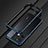Coque Bumper Luxe Aluminum Metal Etui S01 pour Oppo Reno9 Pro 5G Bleu et Noir