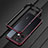 Coque Bumper Luxe Aluminum Metal Etui S01 pour Oppo Reno9 Pro 5G Rouge et Noir