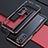 Coque Bumper Luxe Aluminum Metal Etui S01 pour Xiaomi Mi 11i 5G Rouge et Noir