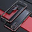 Coque Bumper Luxe Aluminum Metal Etui S01 pour Xiaomi Mi 11X Pro 5G Rouge et Noir