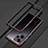 Coque Bumper Luxe Aluminum Metal Etui S01 pour Xiaomi Redmi Note 12 Pro+ Plus 5G Rouge et Noir