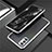 Coque Bumper Luxe Aluminum Metal Etui T01 pour Oppo Reno4 5G Argent